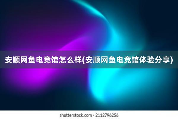 安顺网鱼电竞馆怎么样(安顺网鱼电竞馆体验分享)