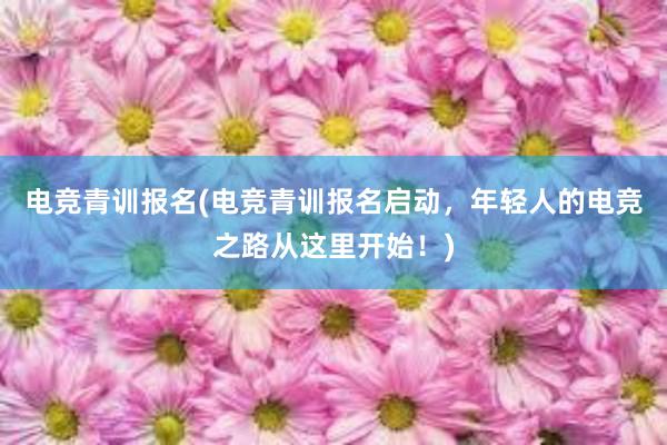 电竞青训报名(电竞青训报名启动，年轻人的电竞之路从这里开始！)