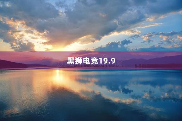 黑狮电竞19.9